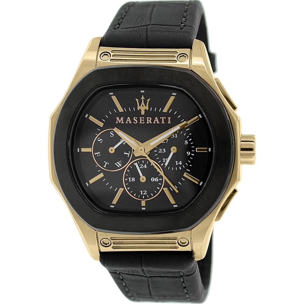 Fuoriclasse Black Leather Analog Watch - Area Trend