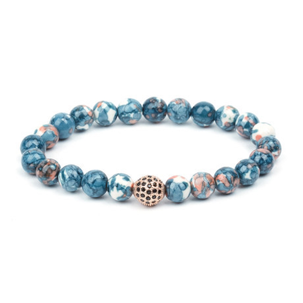 Rose and Blue Versatile Jackpot Bracelet - Buttigo