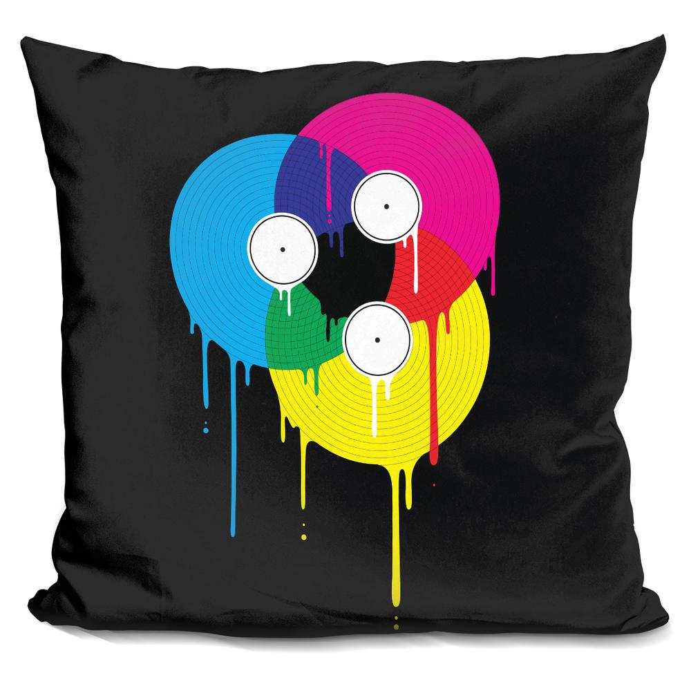 Davies Babies Melting Vinyl Throw Pillow