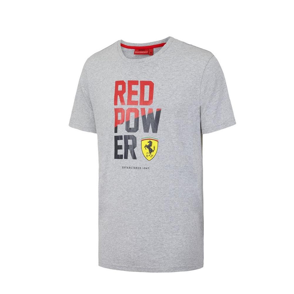 Scuderia Ferrari Red Power Graphic T-Shirt Mens | Motorstore